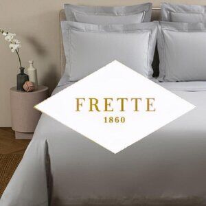 Frette Italian Complete King Bedding set Duvet, Fitted and top sheet, 4- shams